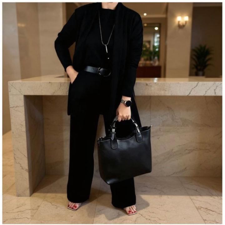 Maebrie | Élégant Ensemble de Trois Pièces Set