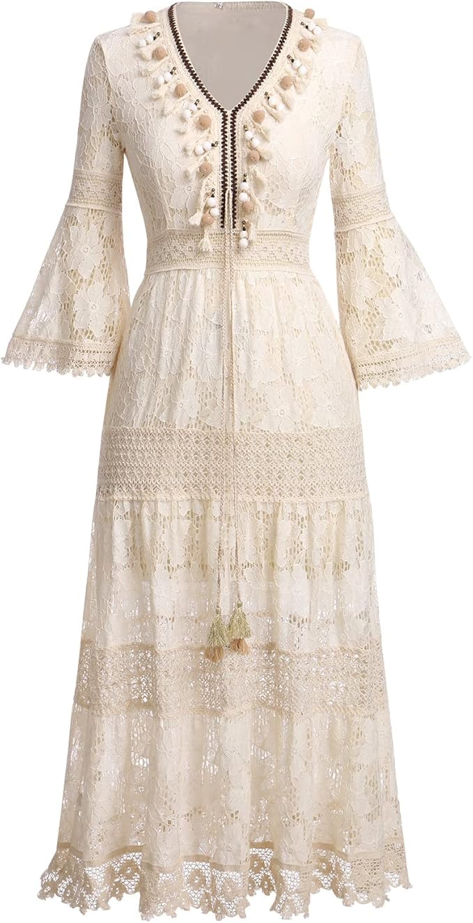 Amary - Robe Boho en Dentelle