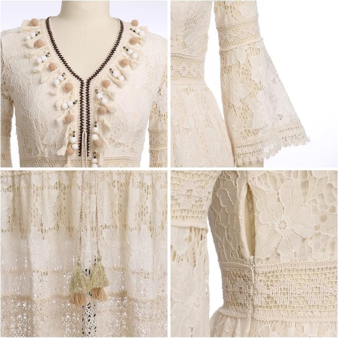 Amary - Robe Boho en Dentelle