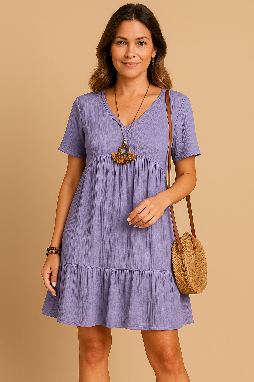 Chloe | Elegant Comfort Mini Dress