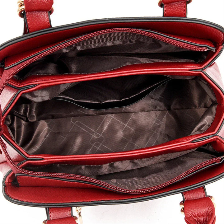 MARIA | BURGUNDY HANDBAG