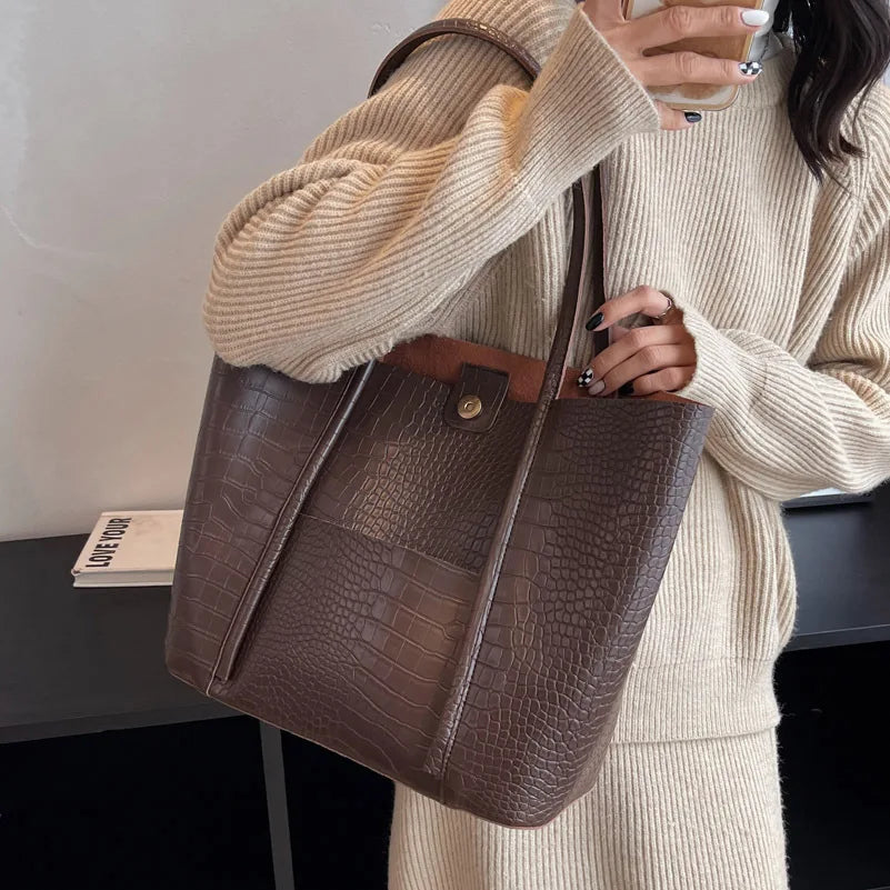 Betina™ - Sac à bandoulière en cuir croc