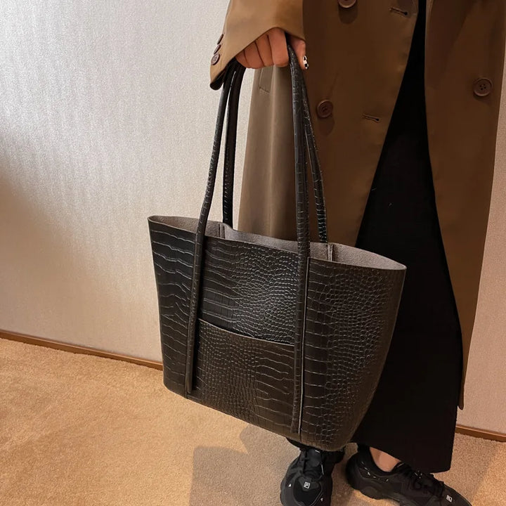 Betina™ - Sac à bandoulière en cuir croc