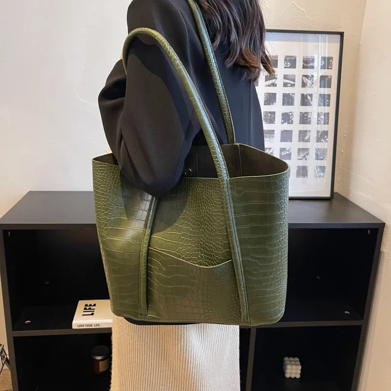 Betina™ - Sac à bandoulière en cuir croc