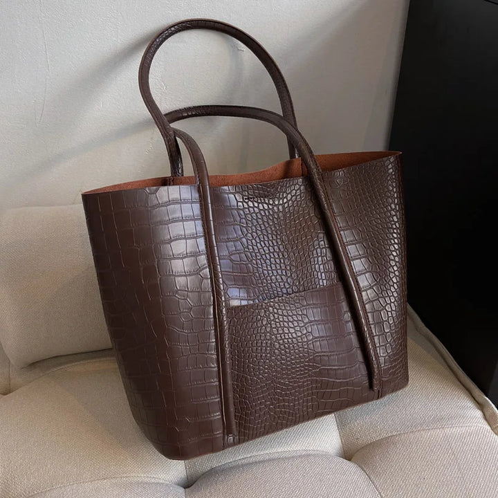 Betina™ - Sac à bandoulière en cuir croc
