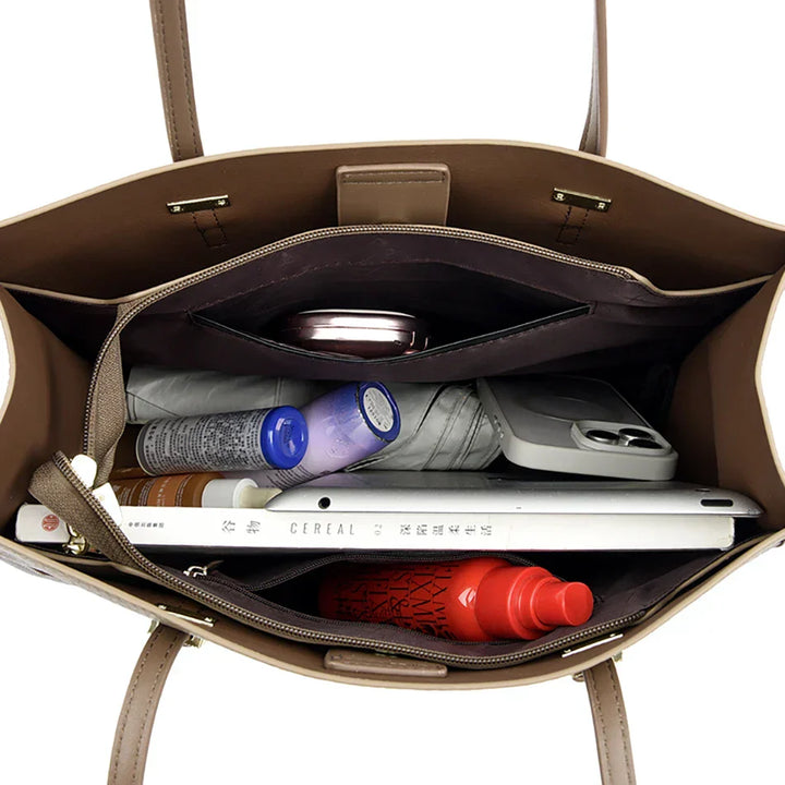 LIVA | SPACIOUS LEATHER-LOOK BAG