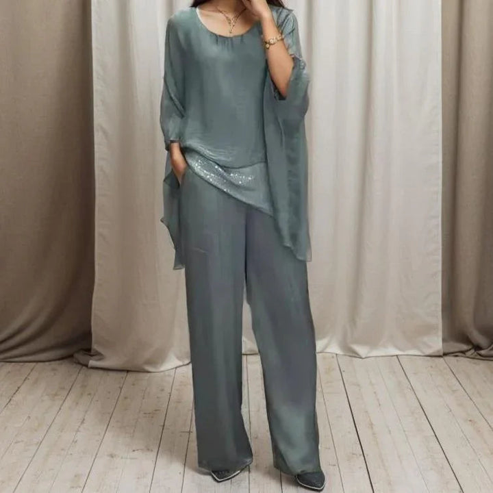 Ensemble Lumina™ à Coupe Fluide et Éléments Brillants