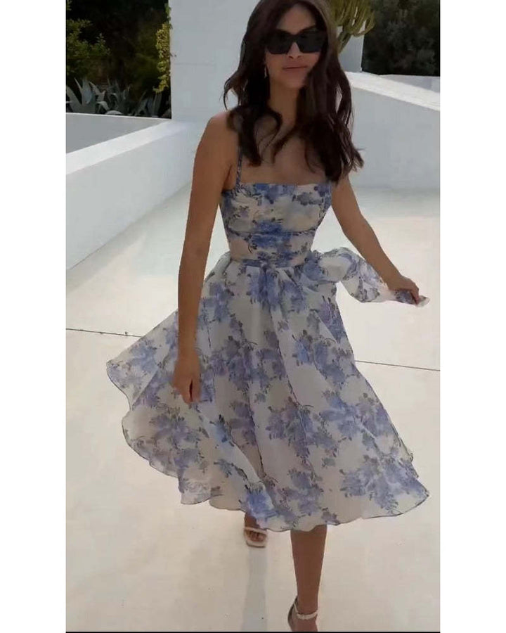 Robe Mini Satinée à Col Halter pour Femmes | Tenue de Soirée avec Imprimé Abstrait