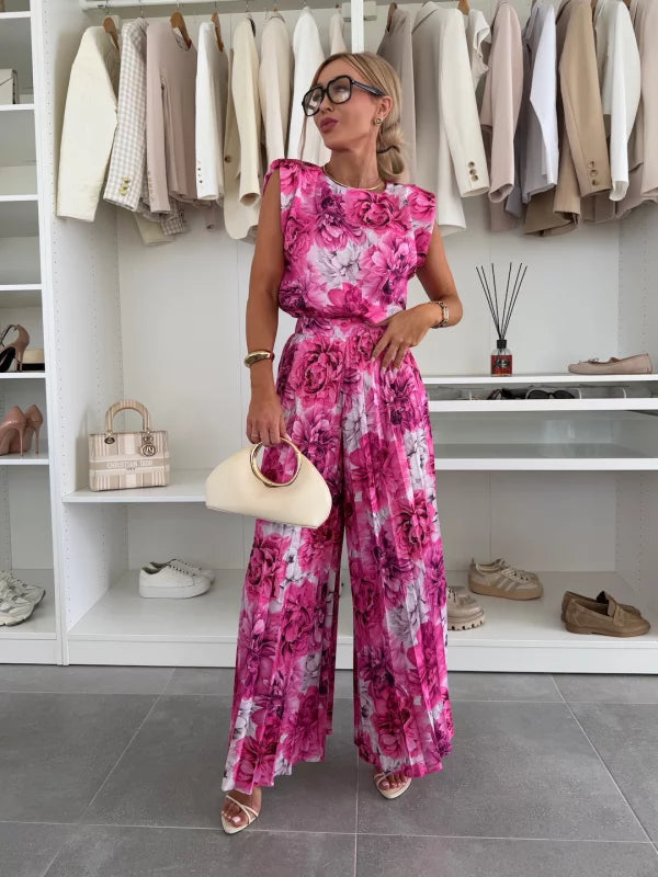 Marian - Élégant Ensemble Plissé