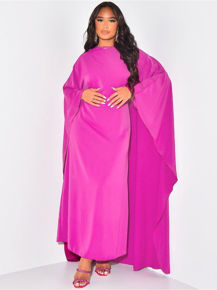 Robe Maxi Cape Femme - Coupe Élégante pour Toutes les Occasions