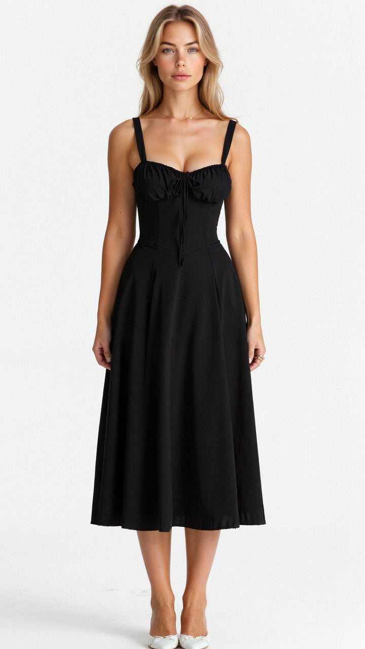 Robe Midi Corset Femme – Élégance Féminine et Charme Sans Effort
