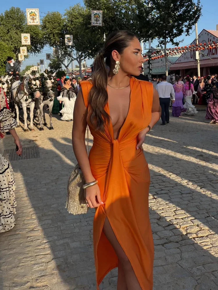 Robe Maxi Plissée Femme | Élégante et Flatteuse pour les Occasions Officielles