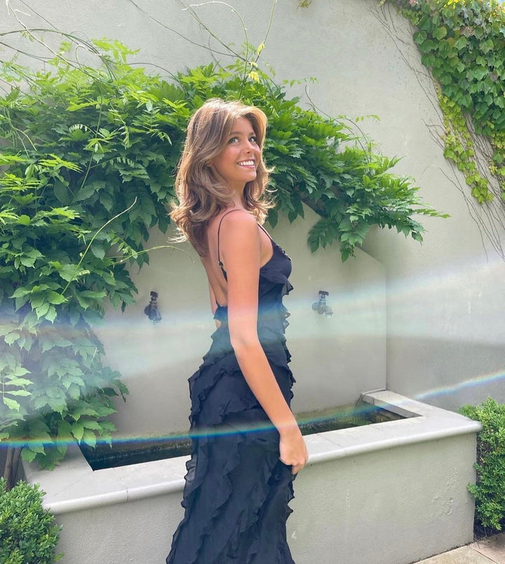 Robe Maxi à Volants pour Femmes – Élégance de Jour comme de Nuit